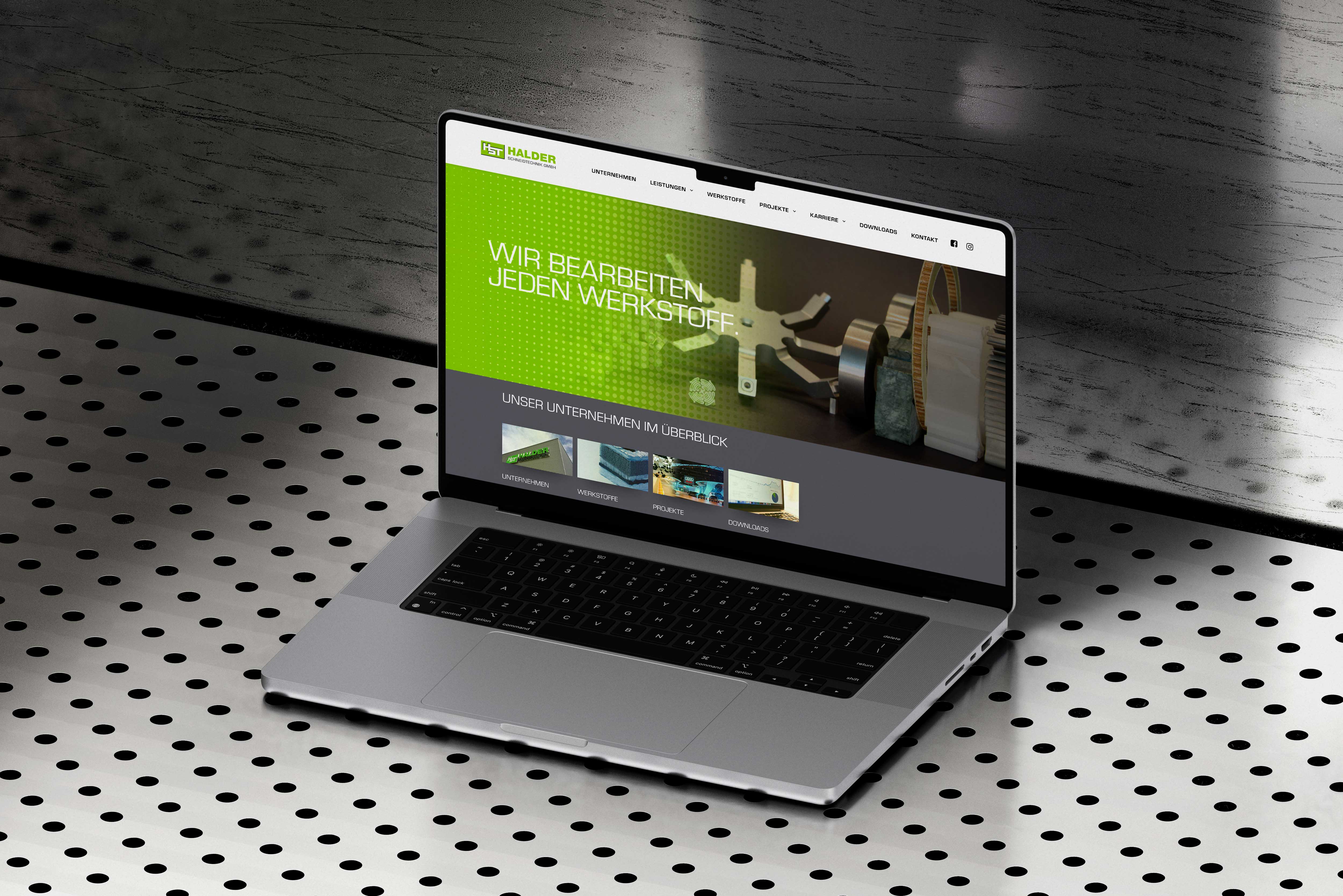 Halder Schneidtechnik Website-Relaunch – Optimierung der Online-Präsenz für Schneidtechnik
