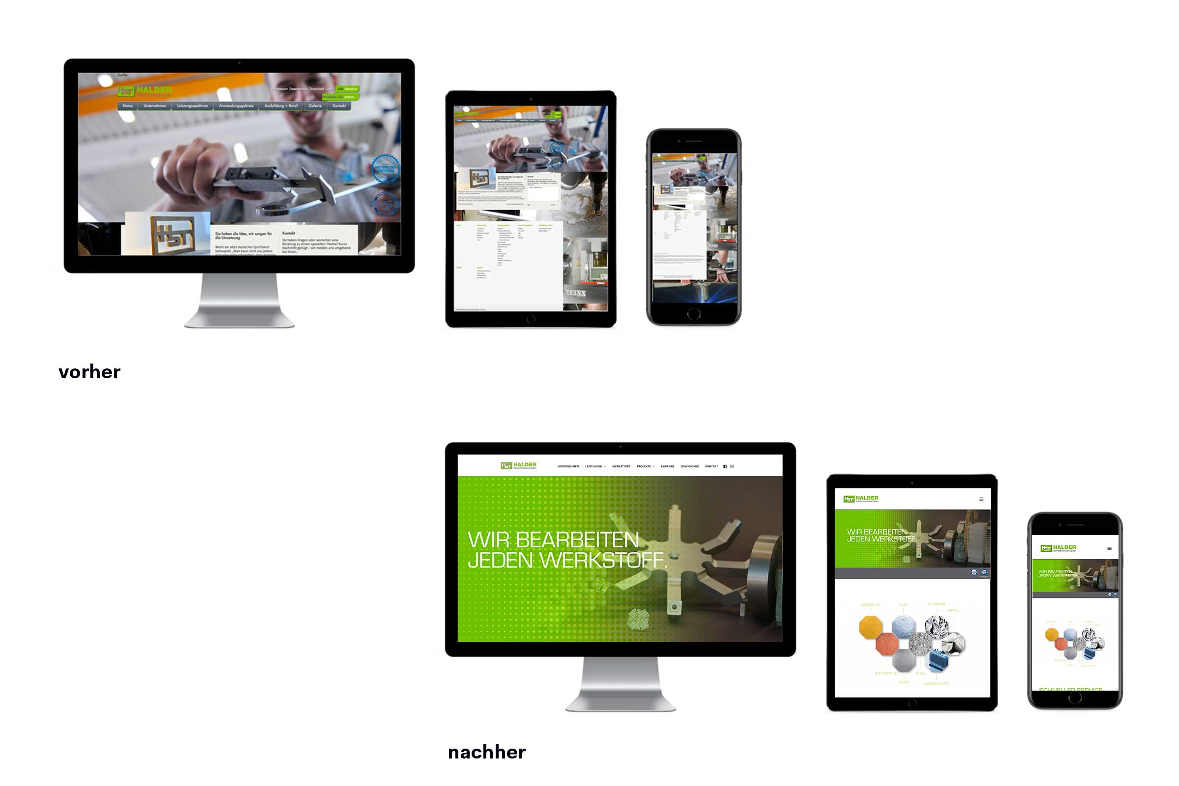 Halder Schneidtechnik Website Relaunch
