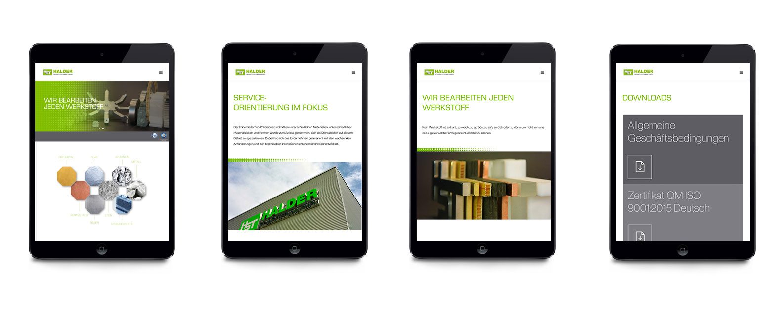 Halder Schneidtechnik Website Relaunch