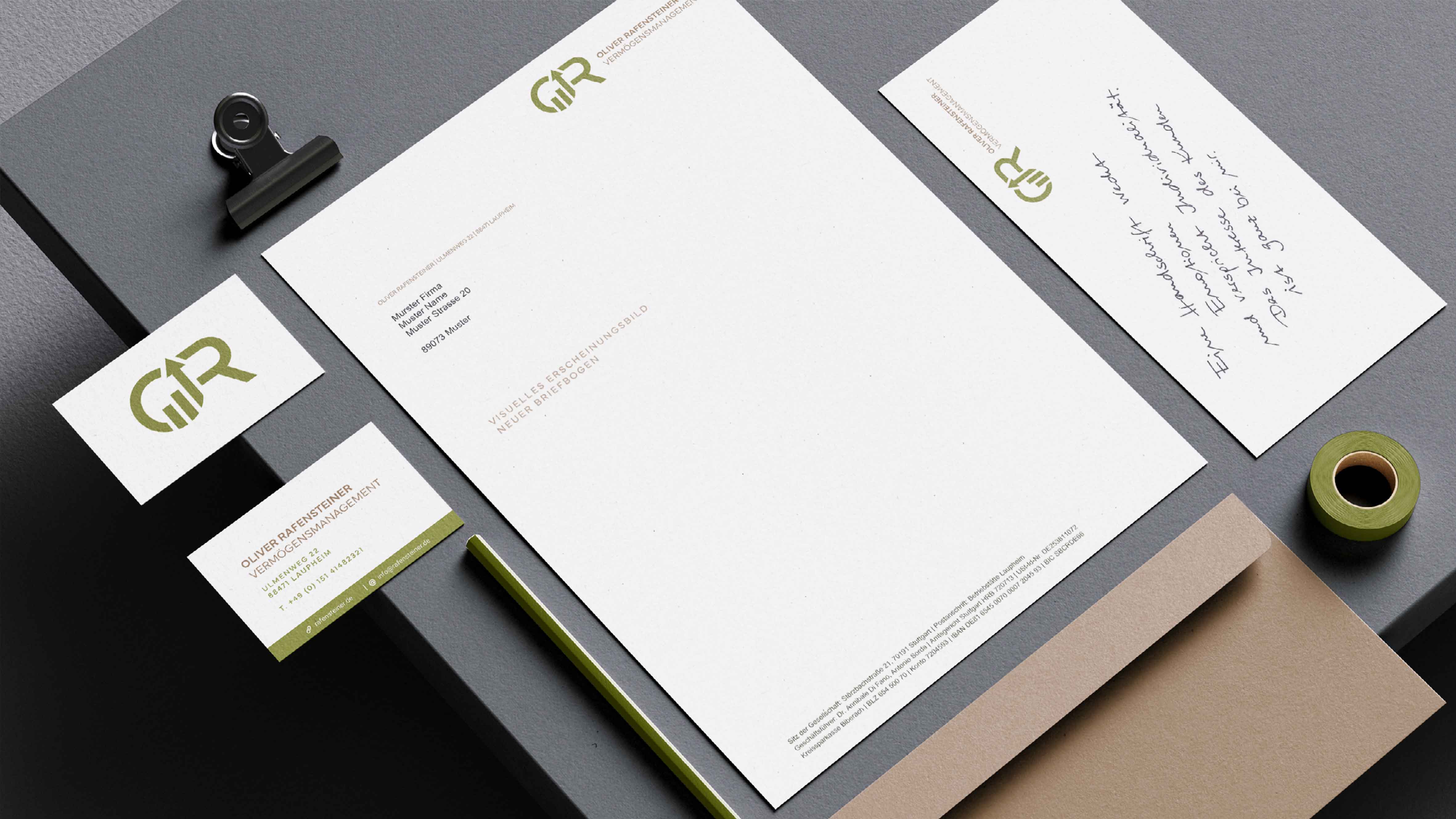 Logoentwicklung f&uuml;r Oliver Rafensteiner Verm&ouml;gensmanagement &ndash; Branding f&uuml;r Finanzdienstleister