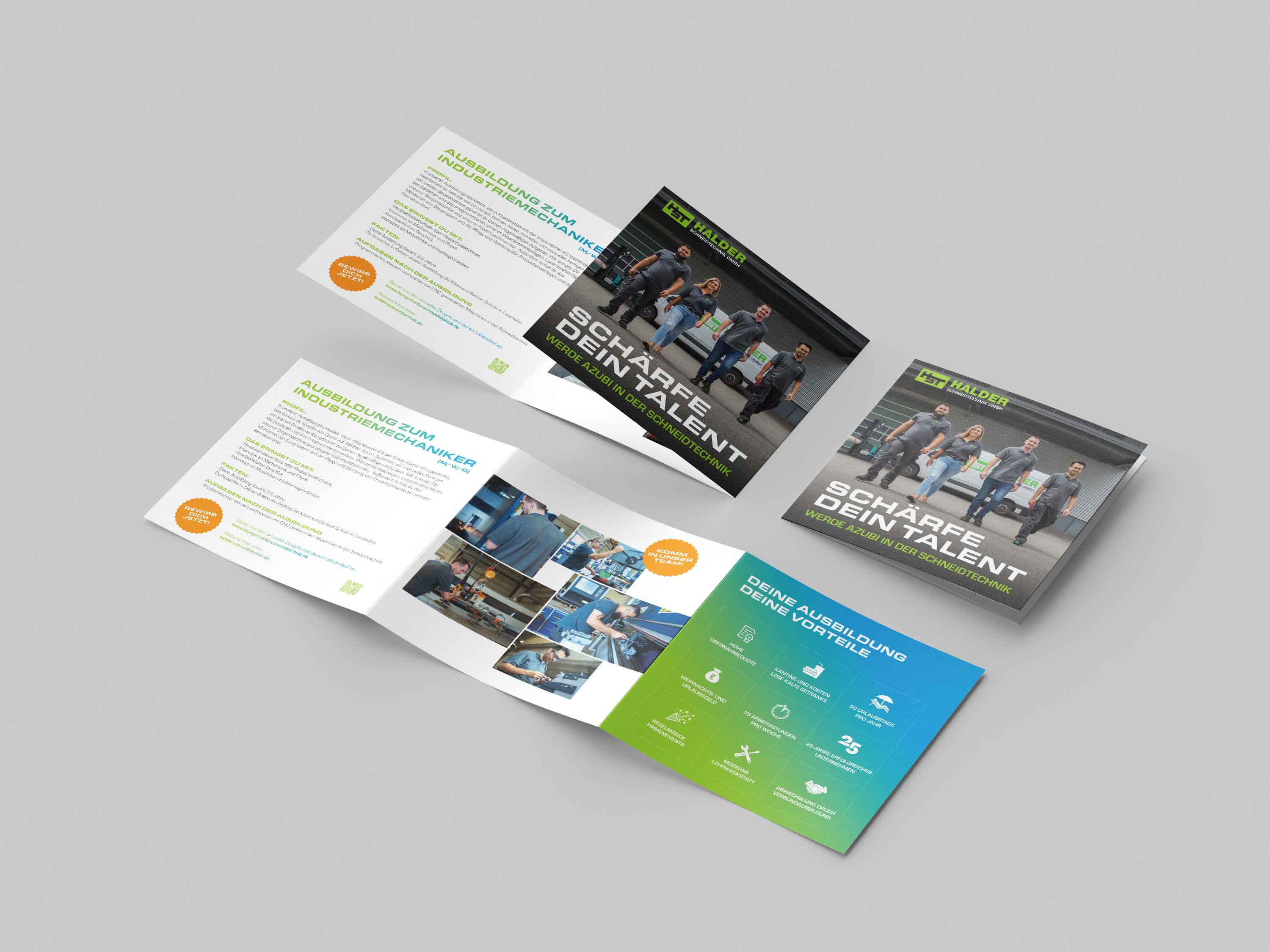 Flyer – Employer Branding Halder Schneidtechnik